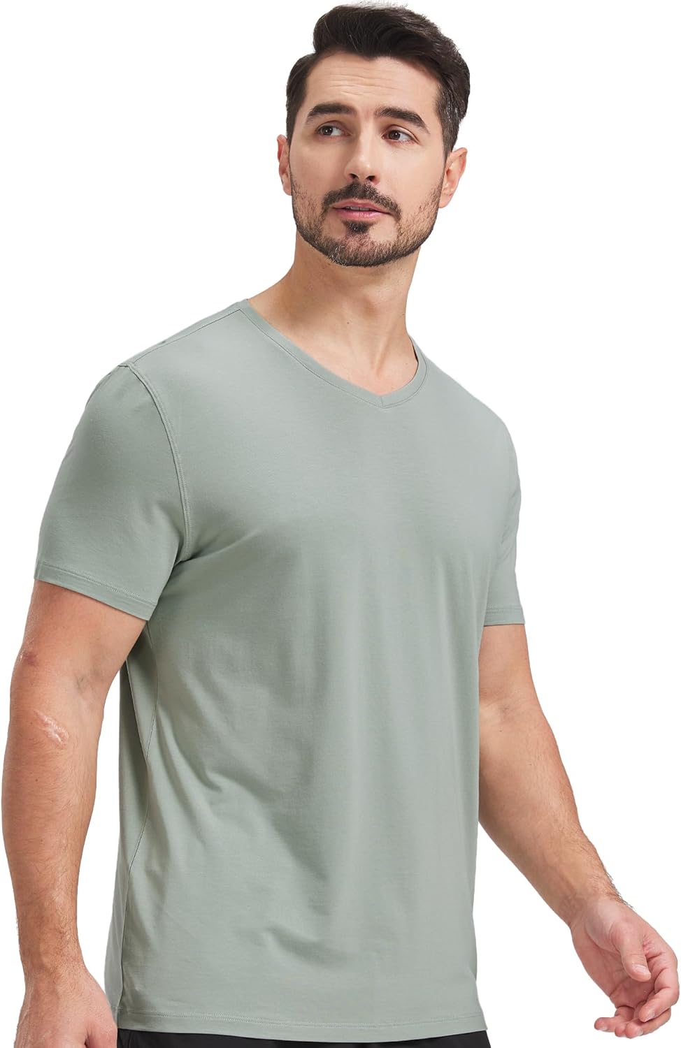 Ultra-Soft Bamboo Viscose V-Neck T-Shirt