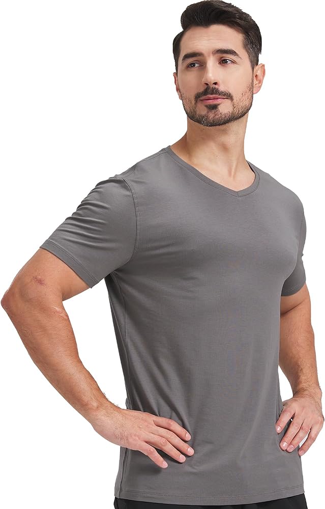 Ultra-Soft Bamboo Viscose V-Neck T-Shirt