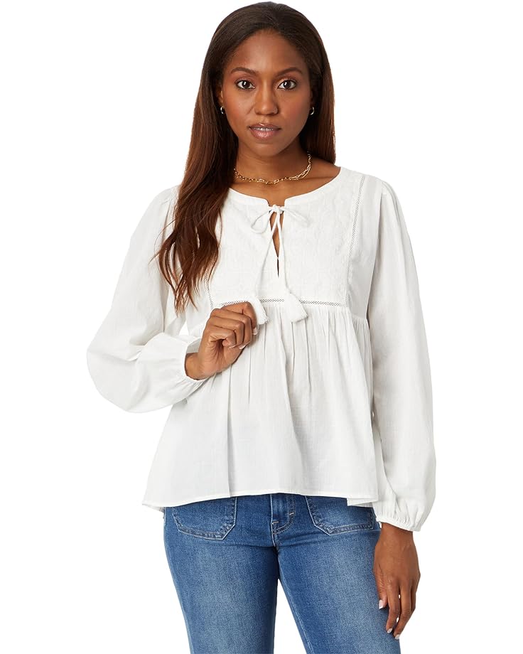 white peasant blouse