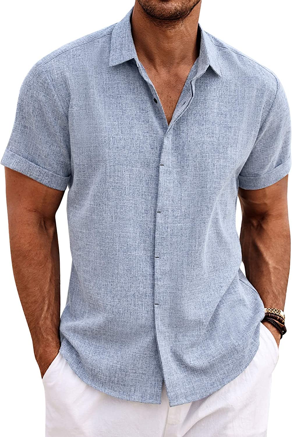 Men’s Linen Shirts Short Sleeve