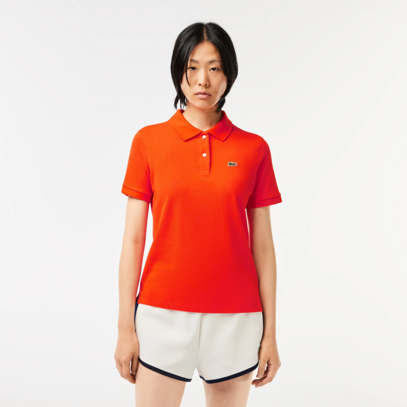 orange polo shirt